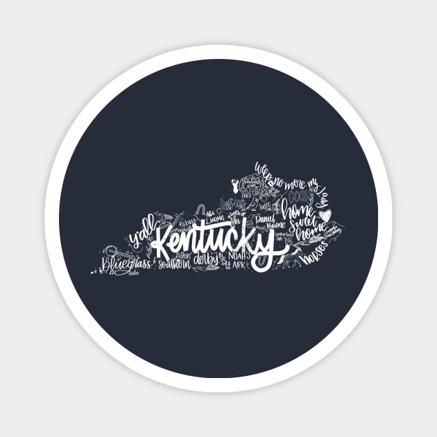 My Old Kentucky Home Magnet by Hannah’s Hand Lettering